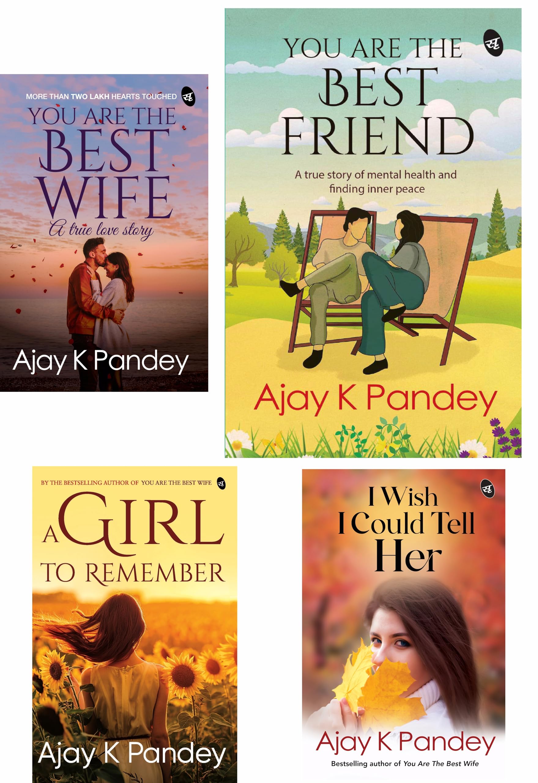 Ajay Pandey Monsoon Love Combo A Girl to Remember I You are the Best Wife I You are the Best Friend I Everything I Never Told Y