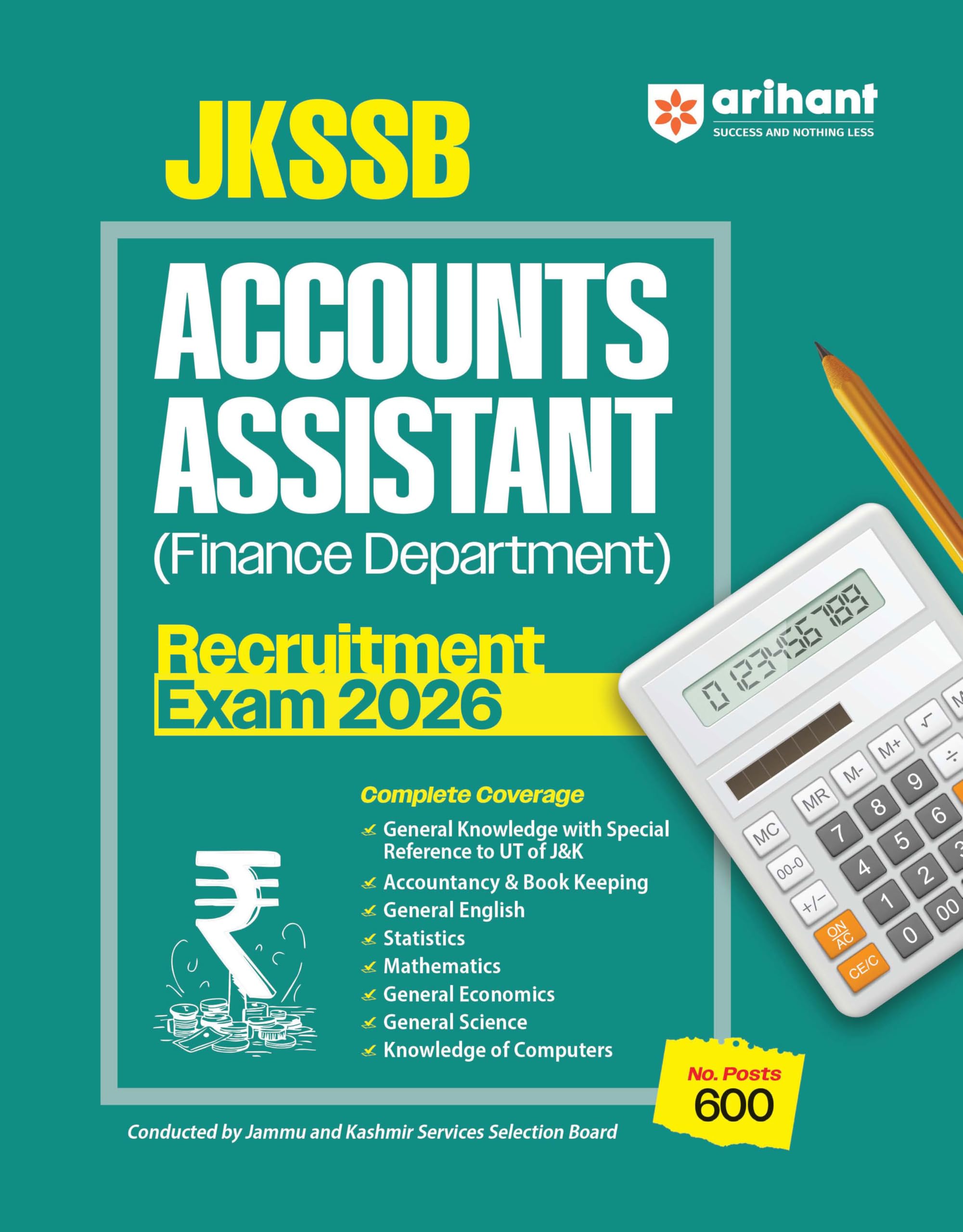 Arihant JKSSB Accounts Assistant (Finance Department) Recruitment Exam 2026 | Complete Study Guide | Accountancy, GK (UT of J&K)