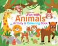 Fun With Animals Activity & Colouring Book | Interactive Colouring & Activities For Kids | Develop Motor Skills & Creativity | P