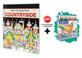 Countryside  Adult Colouring Book with 12 Colour Pencils + 1 Sharpner : Coloring Book for adults, Relaxing Art Coloring Book, C
