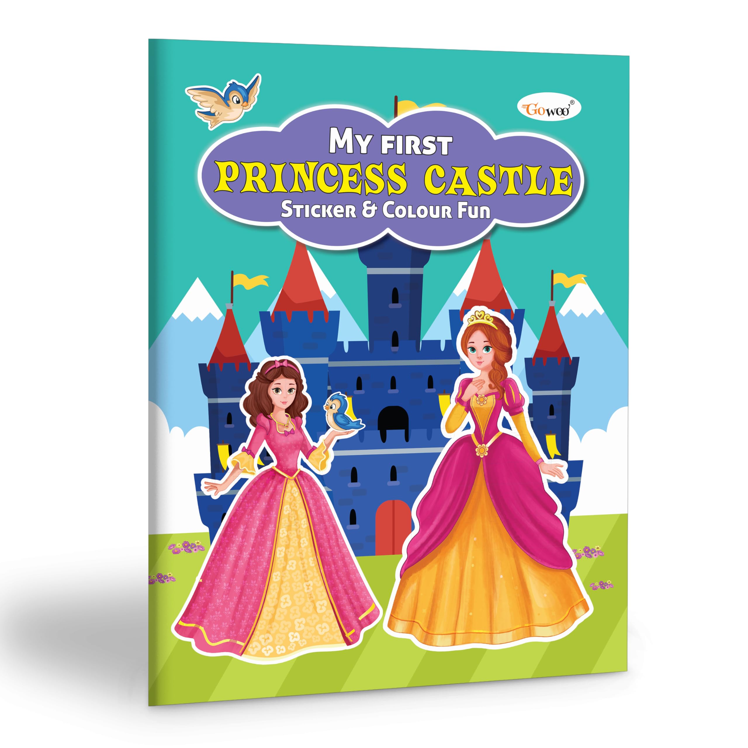 My First Princess Castle Sticker and Colour Fun : Educational Fun Coloring Book, Creative colouring Book, Kids Coloring Book wit