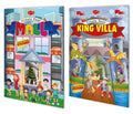 Find And Paste Sticker Activity Book Create Your Kings Villa, Create Your Mall | Pack Of 2 Big Books