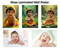 KRISHNA BABY POSTER  1, 2, 3 and BABY POSTER  5 and 6 (GLOSS LAMINATION) : toddlers glossy laminated artwork, attractive baby