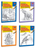 Sawan Learn Pencil Shading Wild Animals, Landscapes, Birds, Gods & Goddesses | Pack Of 4 Books [Paperback] Sawan; Manoj Publicat