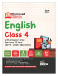 Disha Olympiad Champs English Class 4 With ChapterWise Previous 13 Year (2013  2025) Questions 7Th Edition | 2026  27 Exam | 