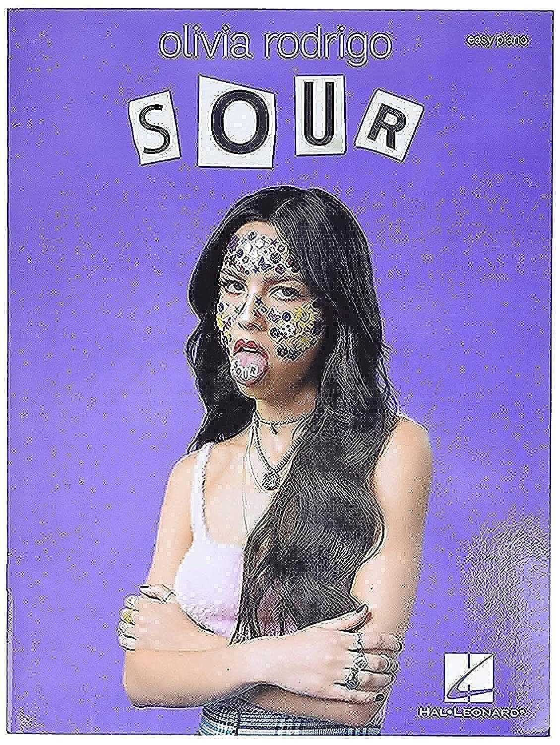 Olivia Rodrigo  Sour  Easy Piano Songbook with Lyrics and Chords  Includes Drivers License, Good 4 U, Deja Vu and More  Hal Leo