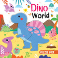 Booktopus Square Puzzle Board Book  Dino World Learning Puzzle With Easy Grip Pieces  Educational Toys For Kids 4+ Years  Mot