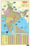 Charts: India Map ( Wall Map)