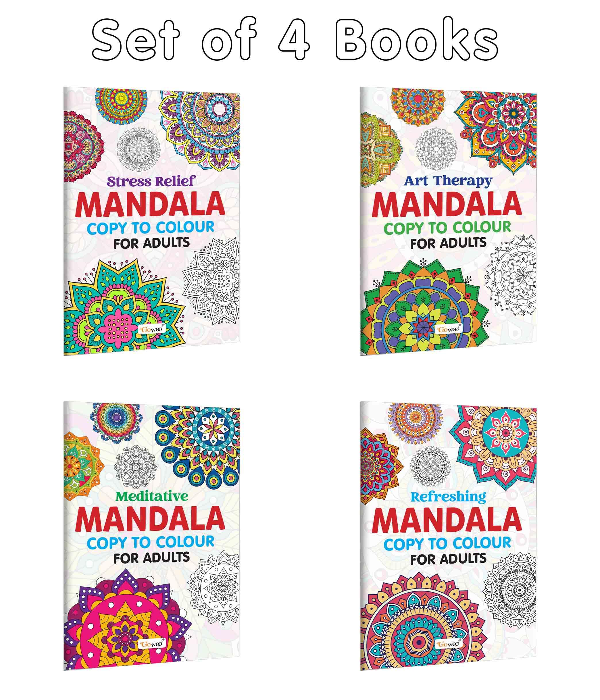 Stress Relief, Art Therapy, Refreshing  Mandala Copy to Colour for Adults and More  Relaxing Mandala Art, Easy Mandala Designs