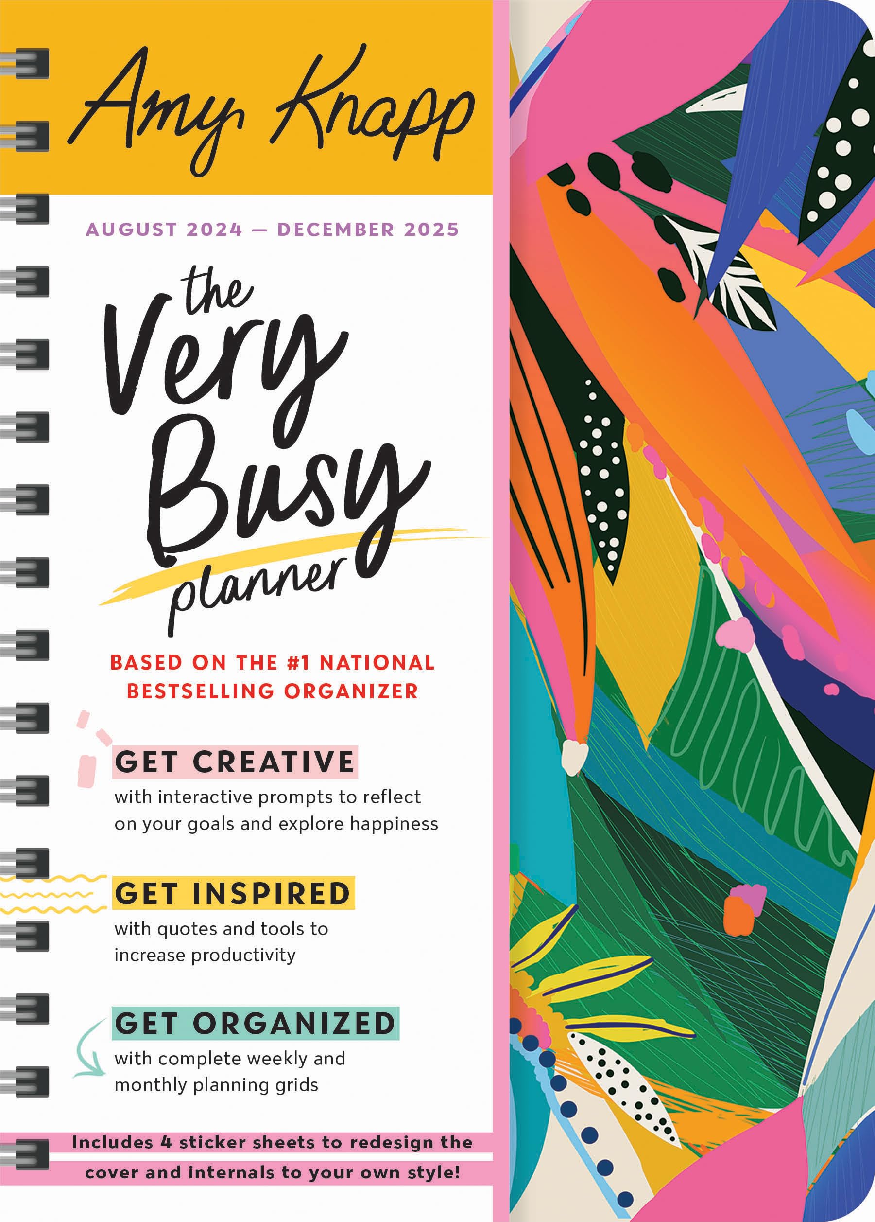 2025 Amy Knapps The Very Busy Planner: 17Month Weekly Organizer for Women (Includes Stickers, Student Planner, Family Planner,