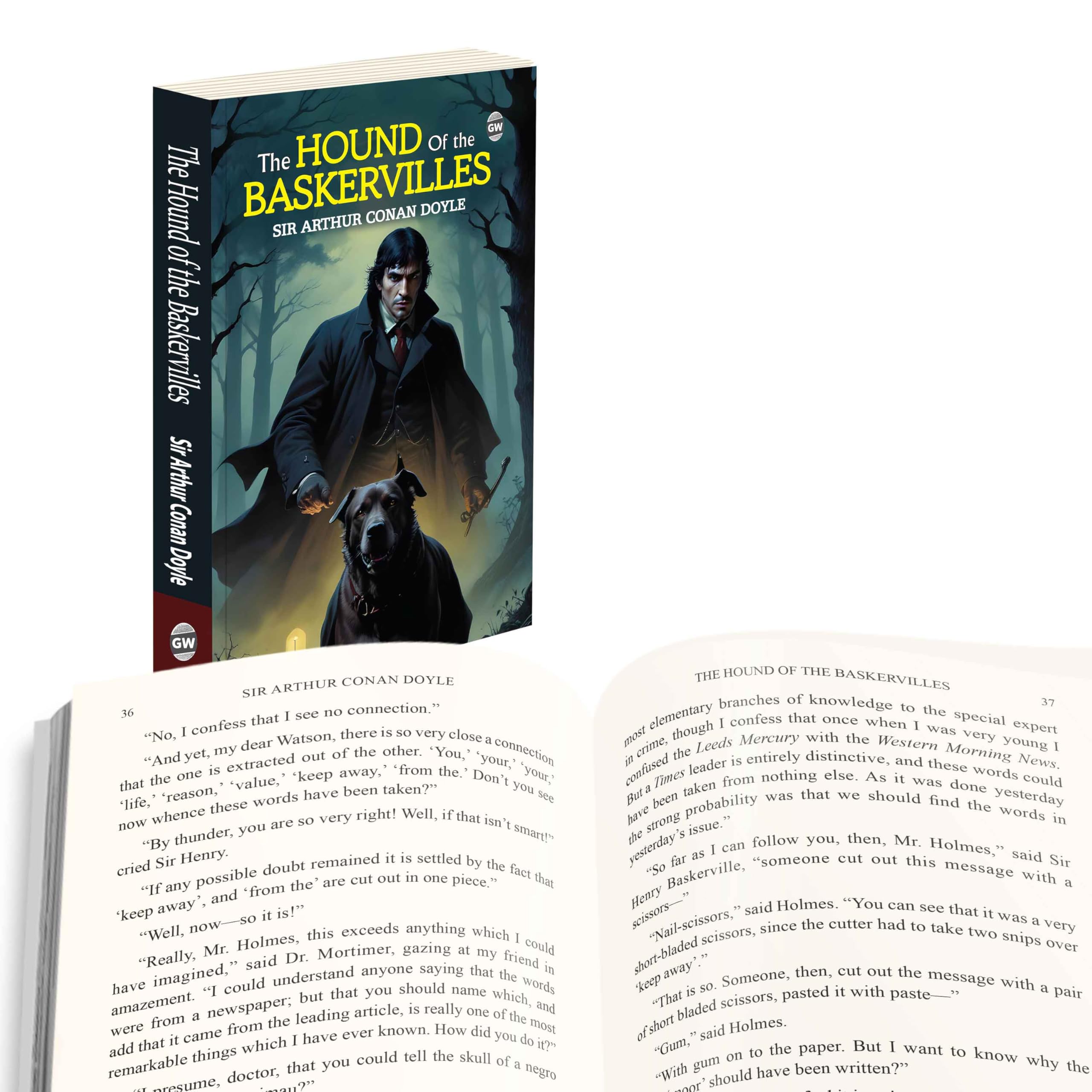 The Hound of the Baskervilles (Paperback) : Classic Sherlock Holmes Novel, Famous Story of Suspense and Secrets, Legendary Detec