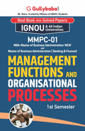 Gullybaba IGNOU MBAOM 1st Sem MMPC01 Management Functions and Organisational Processes in English