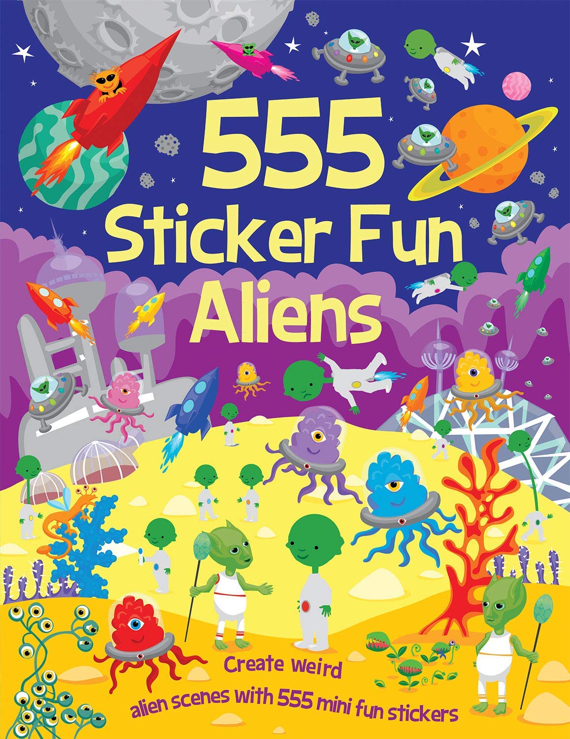 555 Aliens (555 Sticker Books)