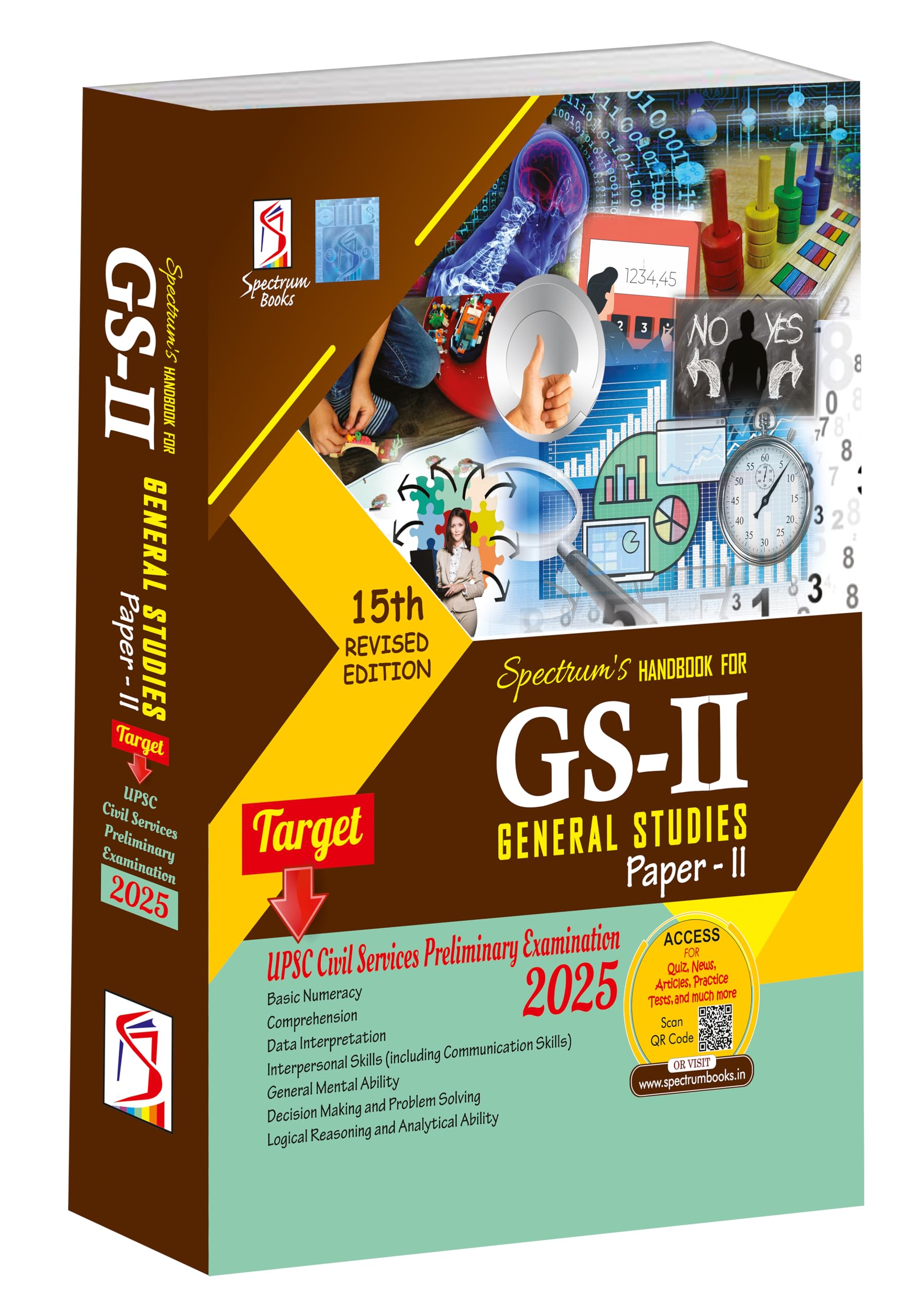 Spectrums Handbook for General Studies PaperII Prelims/CSAT/UPSC Civil Services Preliminary Examination2025/15th Edition GS