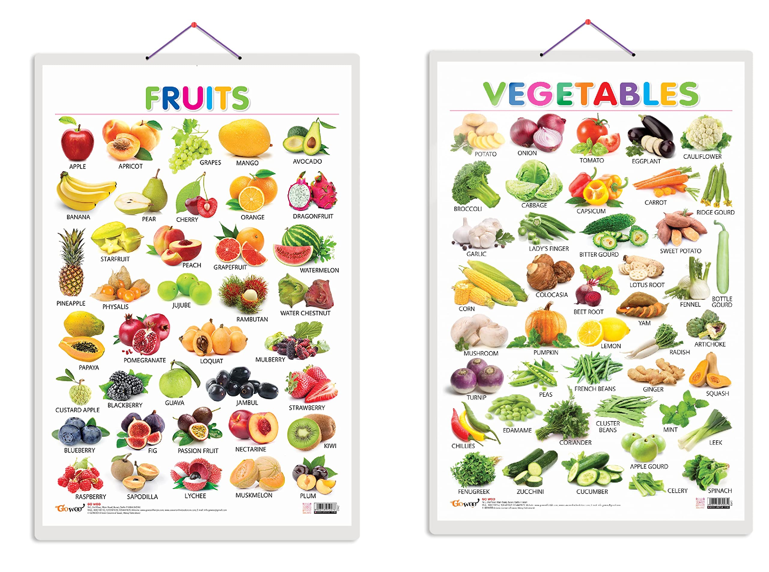 Early Learning Experience Through Charts | Educational Combo Of 2 Charts (V4) [Hardcover] Sawan