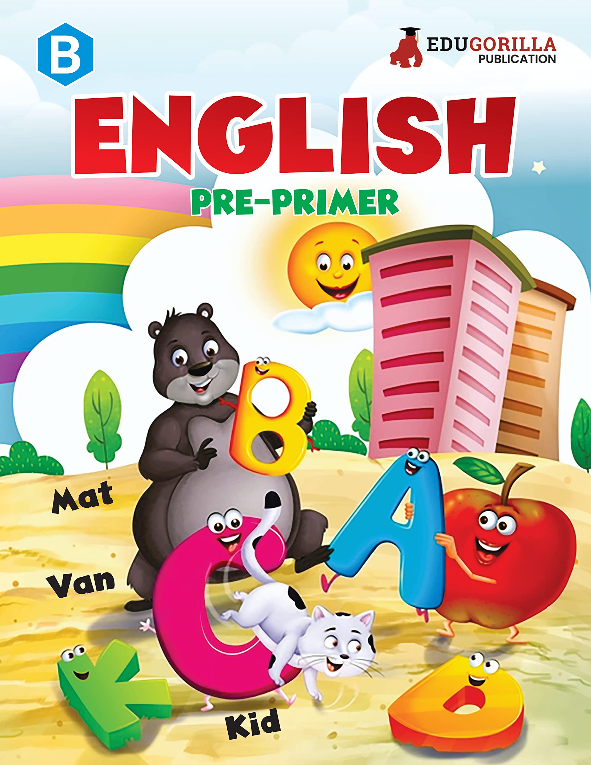 PrePrimary English (PrePrimer) Book For Kids | Practice Exercise & Colourful Illustrations For Children