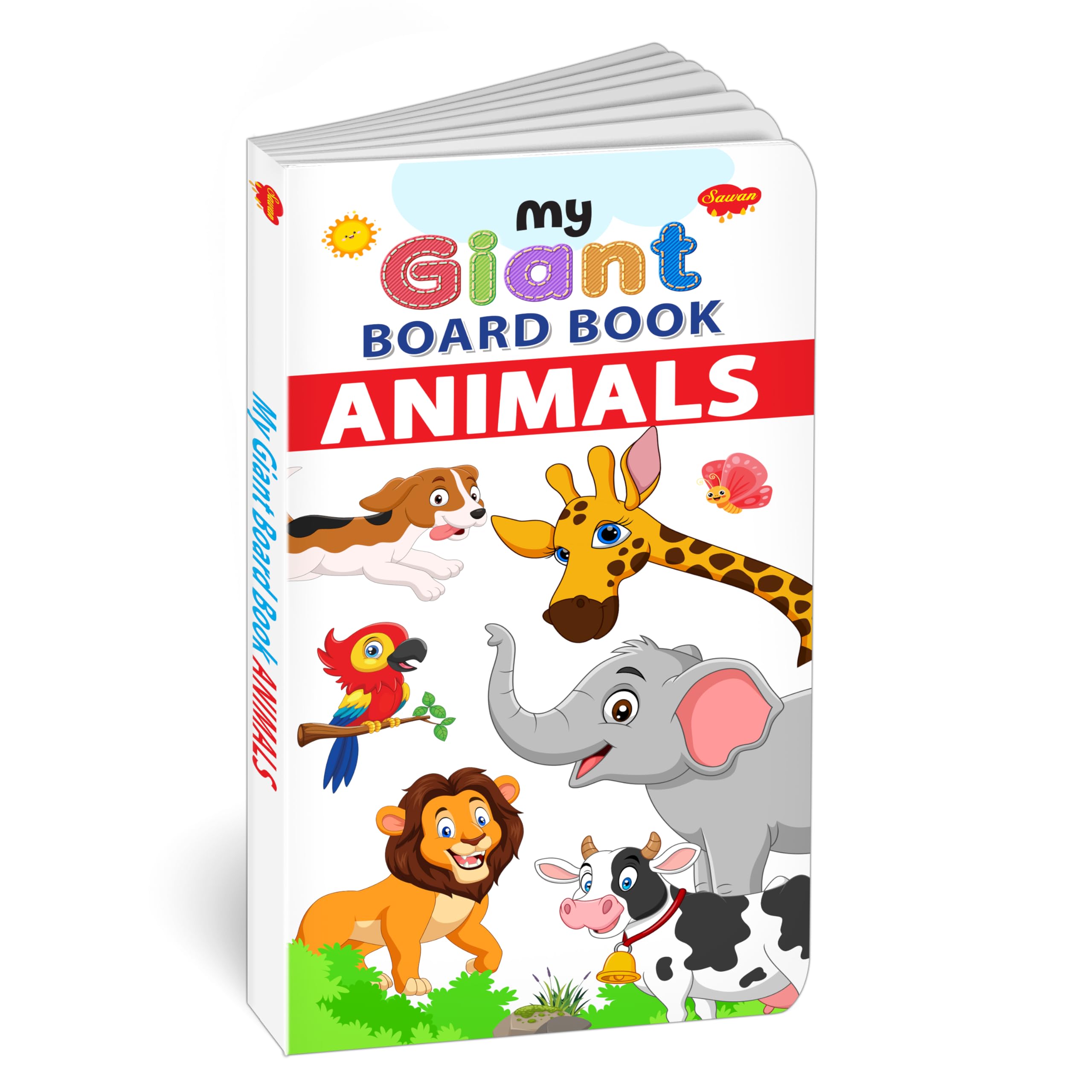 My Giant Board Book : Animals  Early learning board book, Board books for early readers, Childrens learning book 