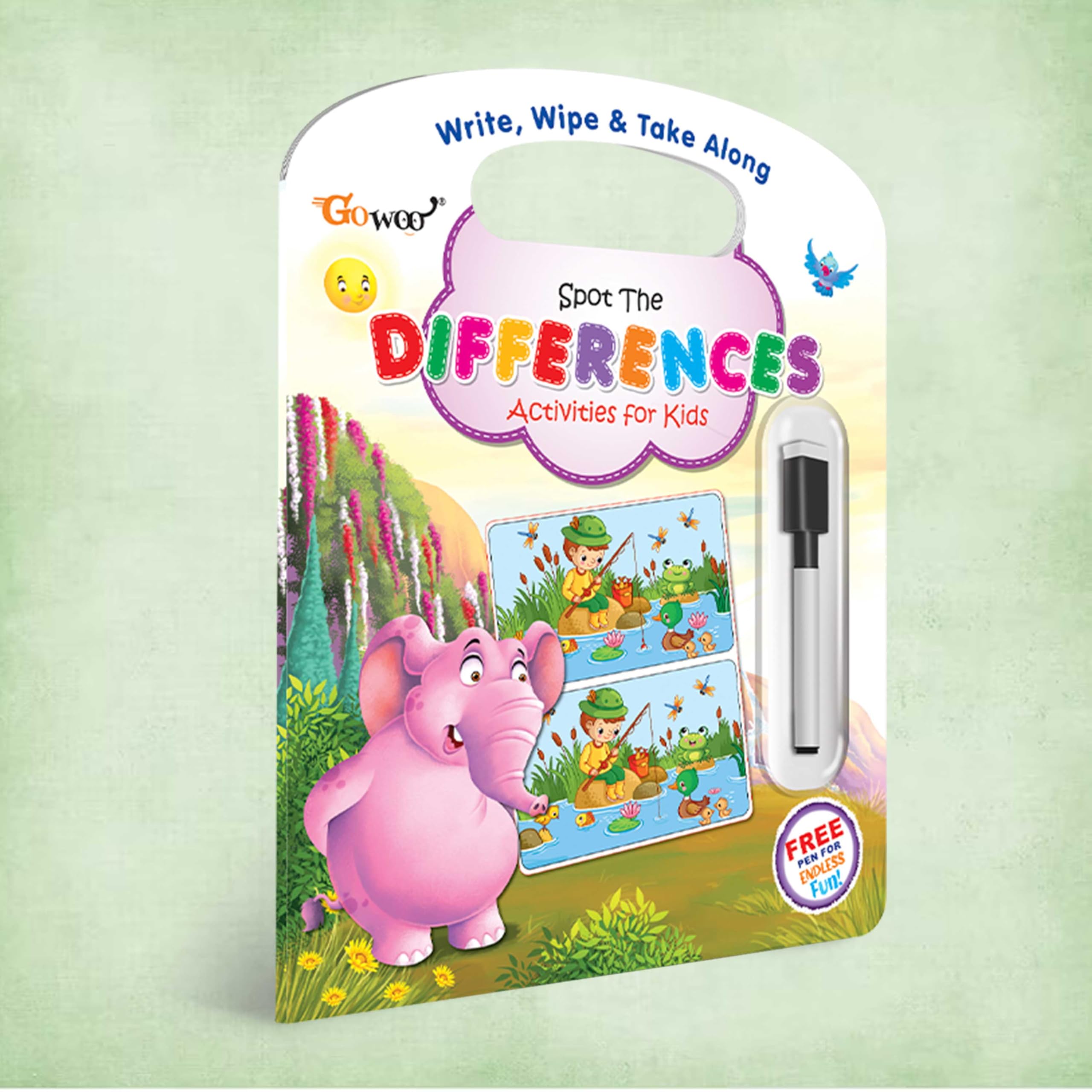 Write, Wipe & take Along Spot the Difference With Pen | Discover & Dash: OntheGo Spot Challenges