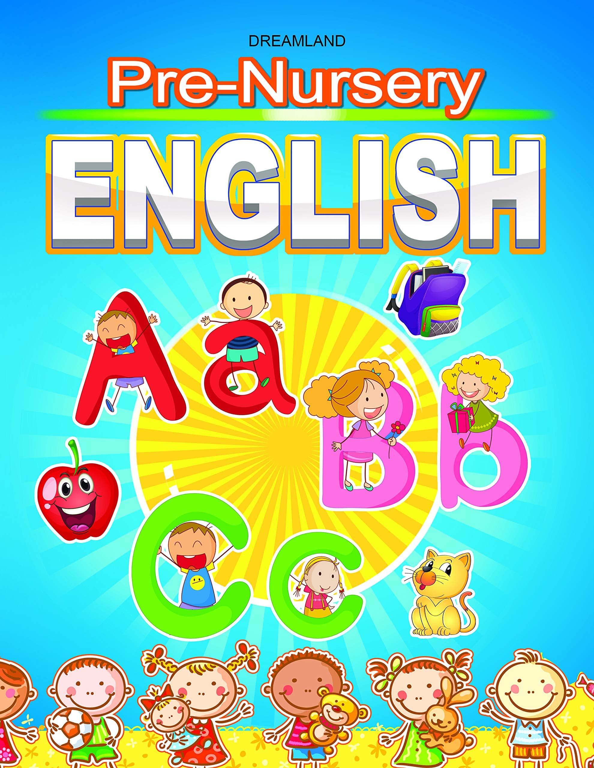 PreNursery English Learning Book For Kids Ages 25 Years | Preschool Activity & Vocabulary Building Workbook With Colourful Illu