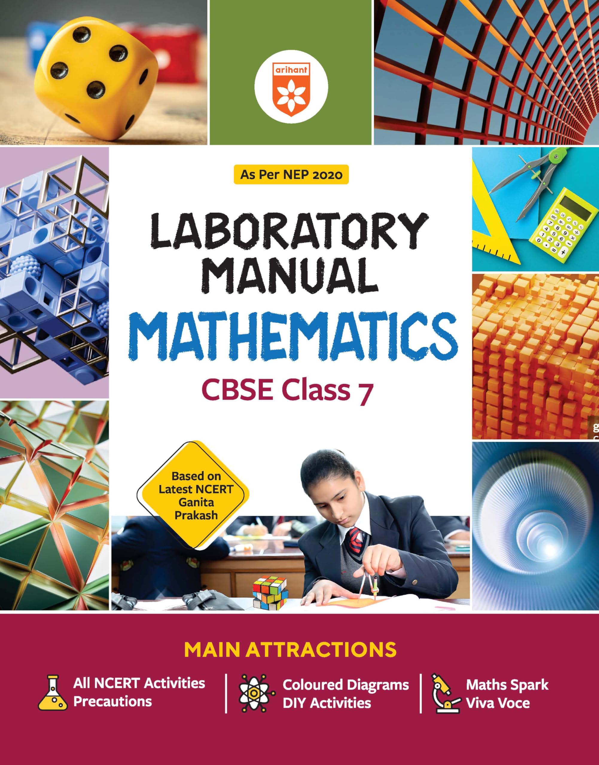 (Old Edition) Arihant Laboratory Manual Mathematics for CBSE Class 7 Exam 202526 Exam 202526