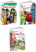 Sawan Set Of 3 Books, Kids Board Fairy Tales (Rumpelstiltskin, Thumbelina Rapunzel)