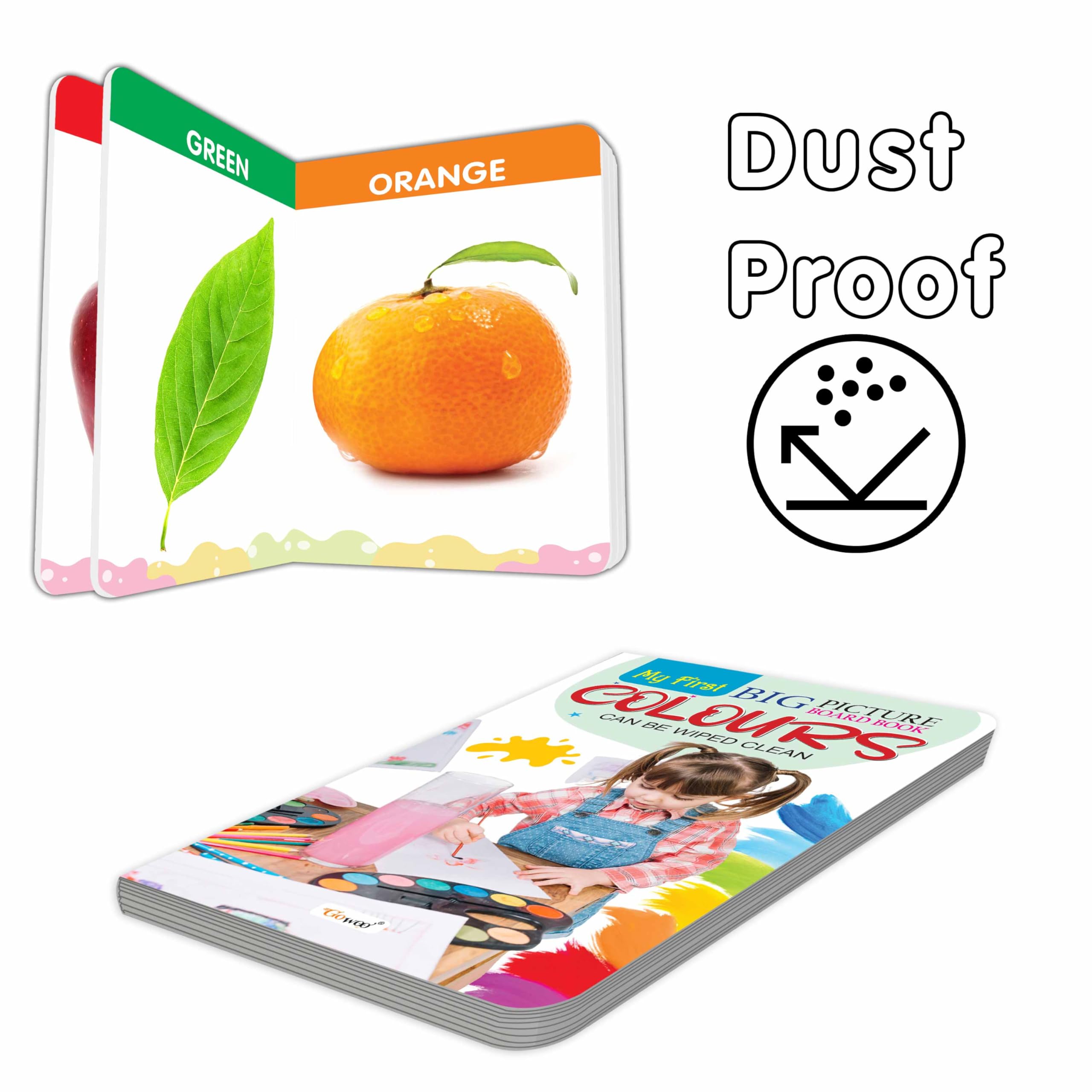My First Big Picture Board Book Colours : Identify Everyday Colours Easily, Fun Learning Book for Kids, Early Visual Education 