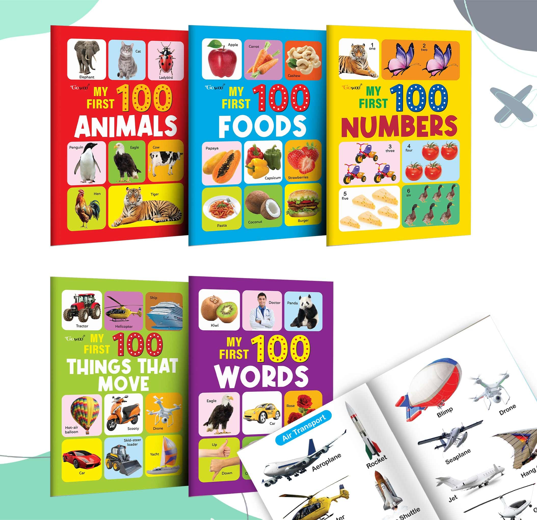 My First 100  Animals, Foods, Numbers, Things that Move and more : colourful toddler guide, essential preschool topics, visual