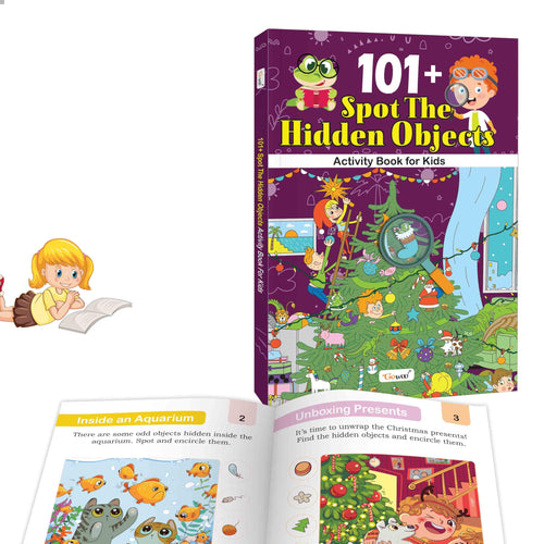 101+ Spot the Hidden Objects Activity Book for Kids : Early learning book, Puzzles book for Toddlers, Preschoolers and Kindergar