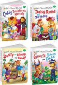 Sawan Kids Board Moral Stories Cubby Transforms Herself, Daisy Ruins Her Birthday, Dusty And Bruno The Bully, Gracie Saves The 