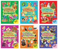 Sticker Fun & Copy Colour Pads (6 Pads):Peel & Paste Stickers | Copy Colour | Age 3+ | Perfect Gift | Christmas, Pirates, Hallow