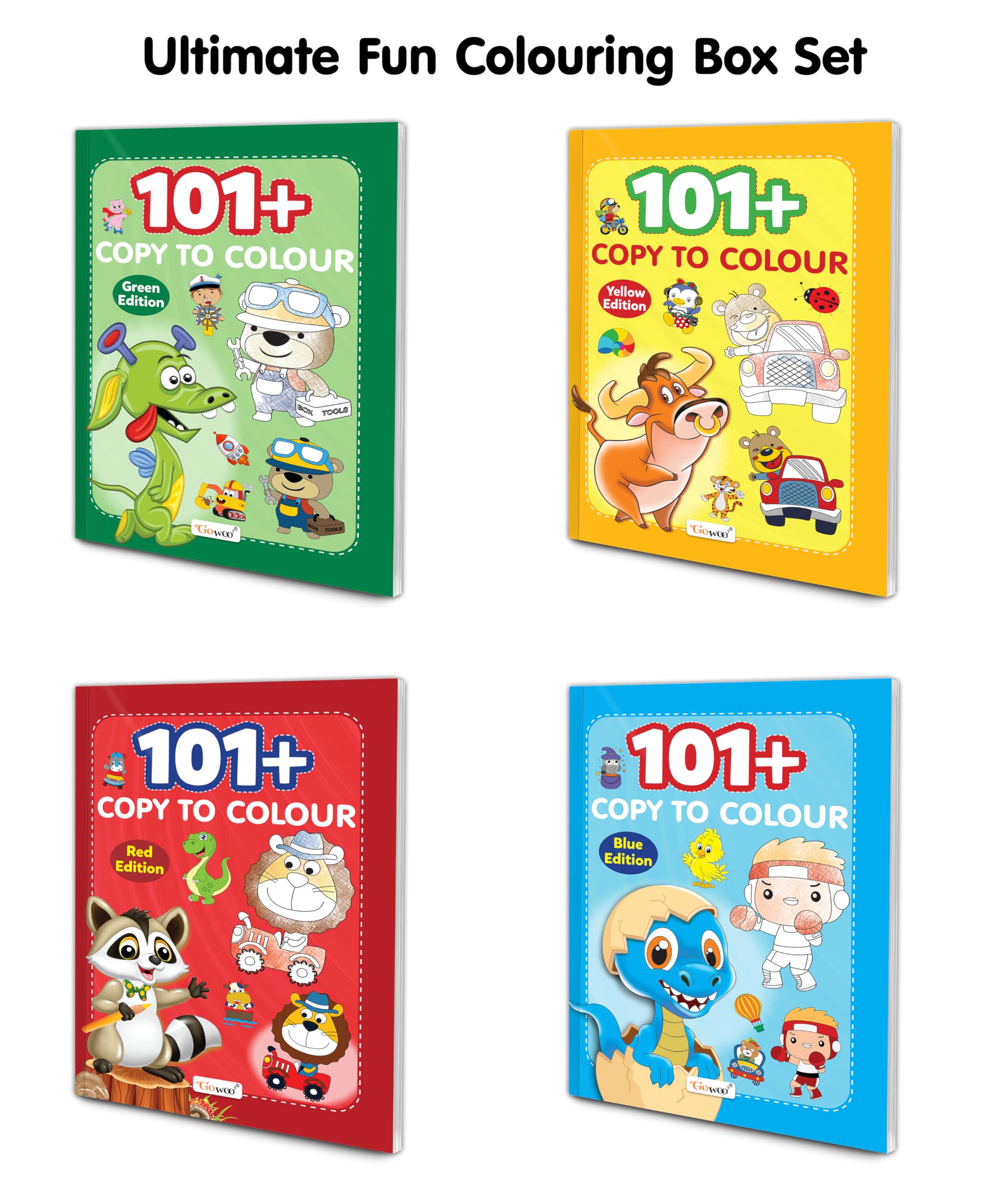 101+ Copy to Colour  Red, Blue, Green Edition and more : Creative Colouring Fun for Education, UKG Colouring Adventures, Inspi