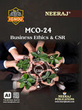 NEERAJ MCO24 Business Ethics and CSR English Medium for M.Com IGNOU  Chapter Wise Help Book / Guide including Many Solved Sa