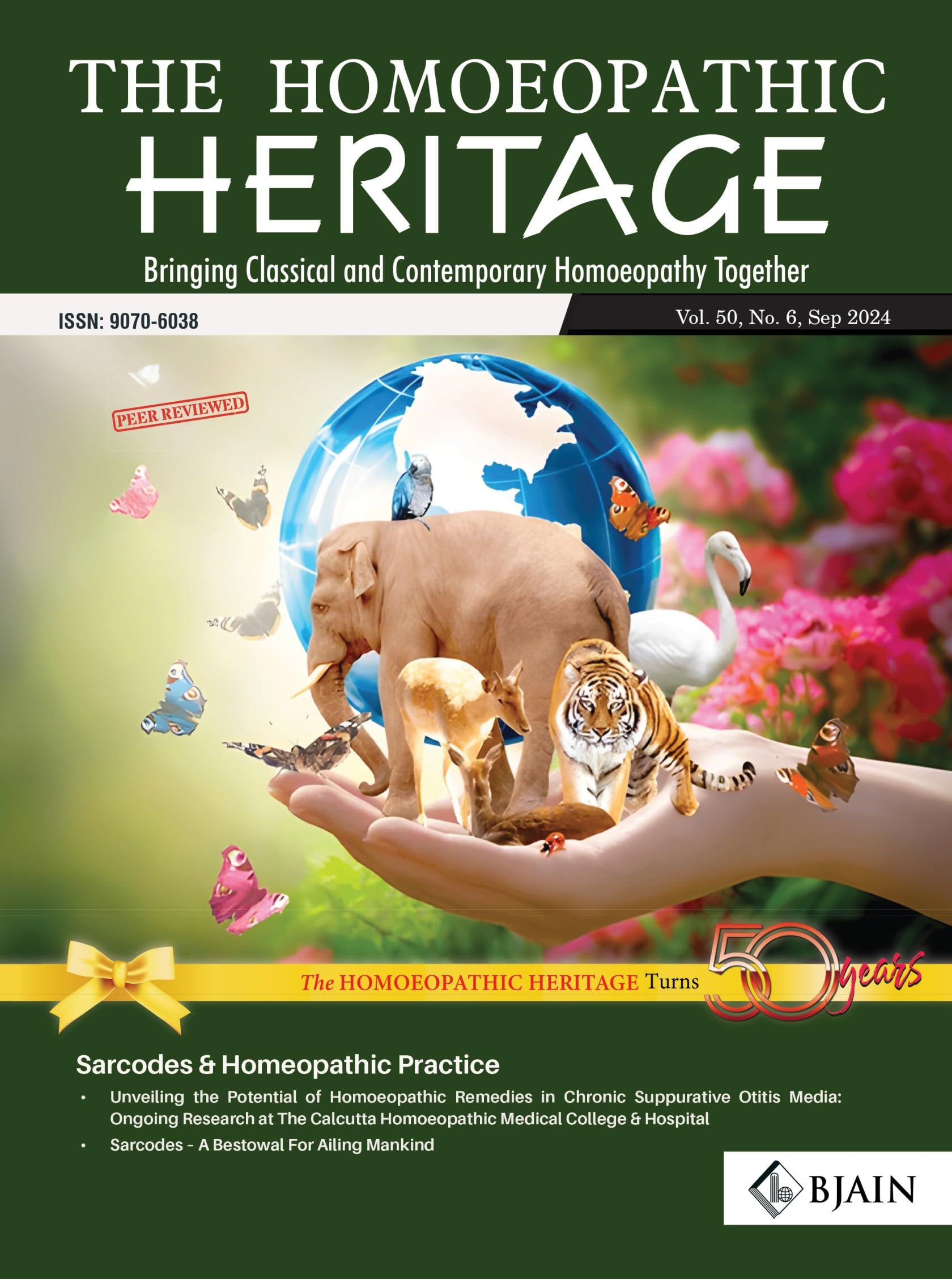 THE HOMOEOPATHIC HERITAGE  Bringing Classical and Contemporary Homoeopathy Together (SEPTEMBER 2024)
