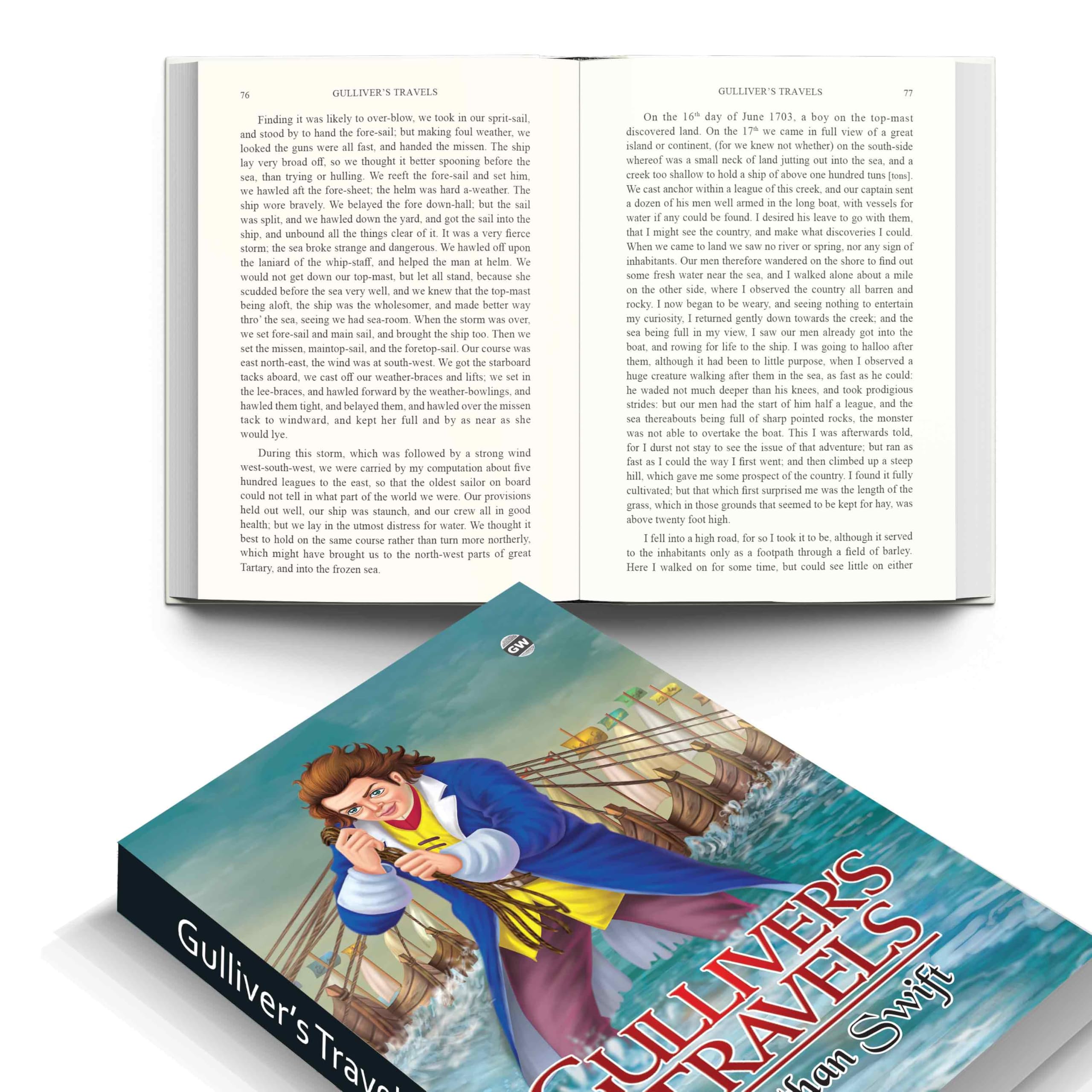 Gullivers Travels (Paperback) : Iconic Literary Masterpiece, Famous Adventure of Distant Lands, Timeless Satirical Fiction, Lege