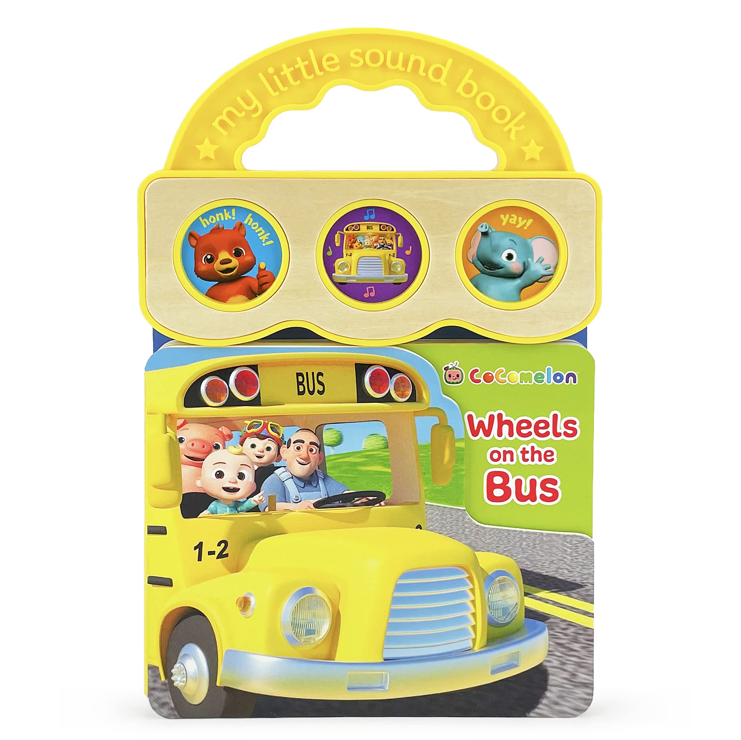 CoComelon Wheels on the Bus: 3Button Sound Board Book for Babies and Toddlers, Ages 14