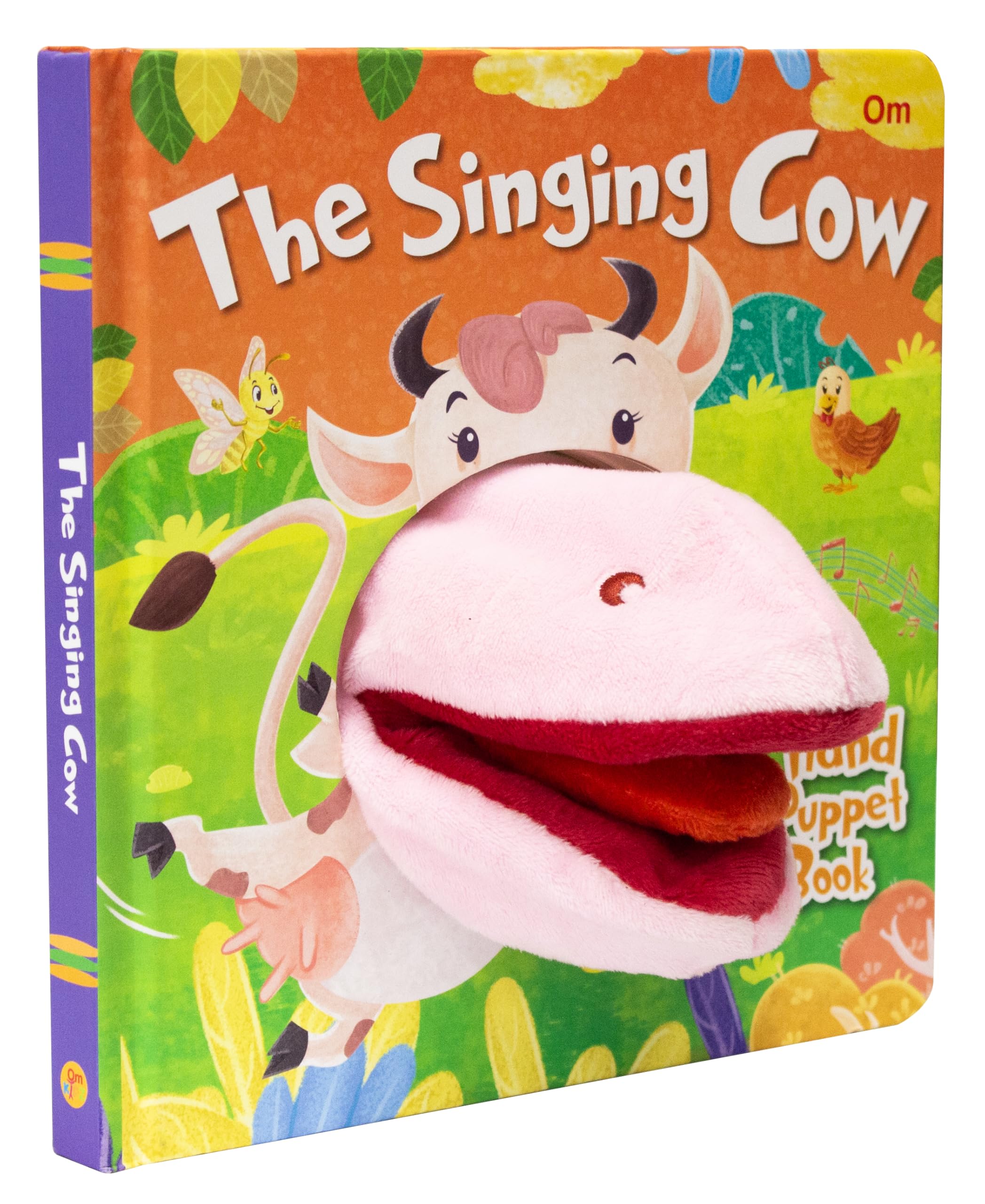 The Singing Cow Hand Puppet Book for Children: Animal Hand Puppet Board Book for Babies | Fun Interactive Cow Toy Book | Touch a