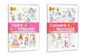 2 in 1 Copy to Colour  Fairy & Princess and Unicorn & Mermaid : Sparkling fairy tales, Magical ocean friends, Kids fantasy col