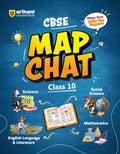 Arihant Cbse Map Chat Class 10 Exam 2026 | Visual Learning Maps For Science, Social Science, Mathematics & English Language And 