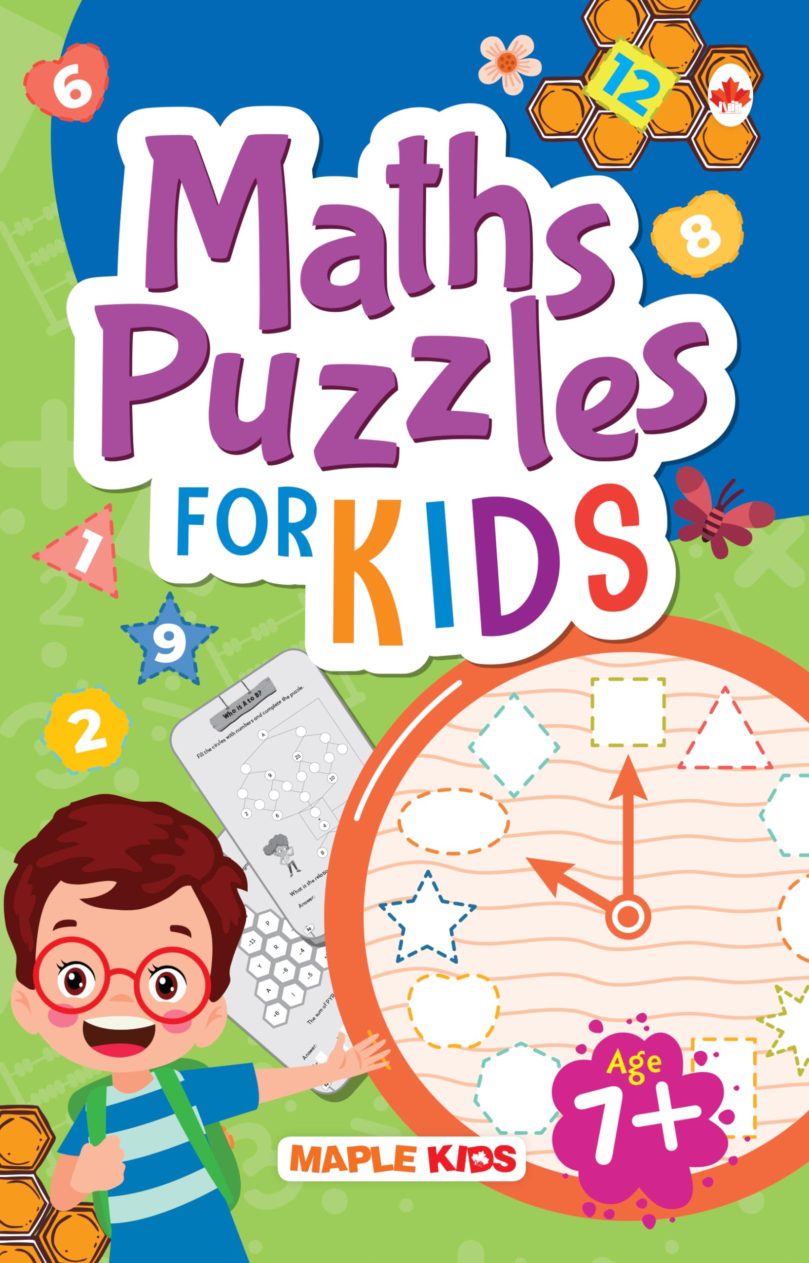 Activity Book for Kids  Maths Puzzles  Brain Activities for Kids  Age 6+ Children  Brain Teasers and Puzzles  Brain Boostin