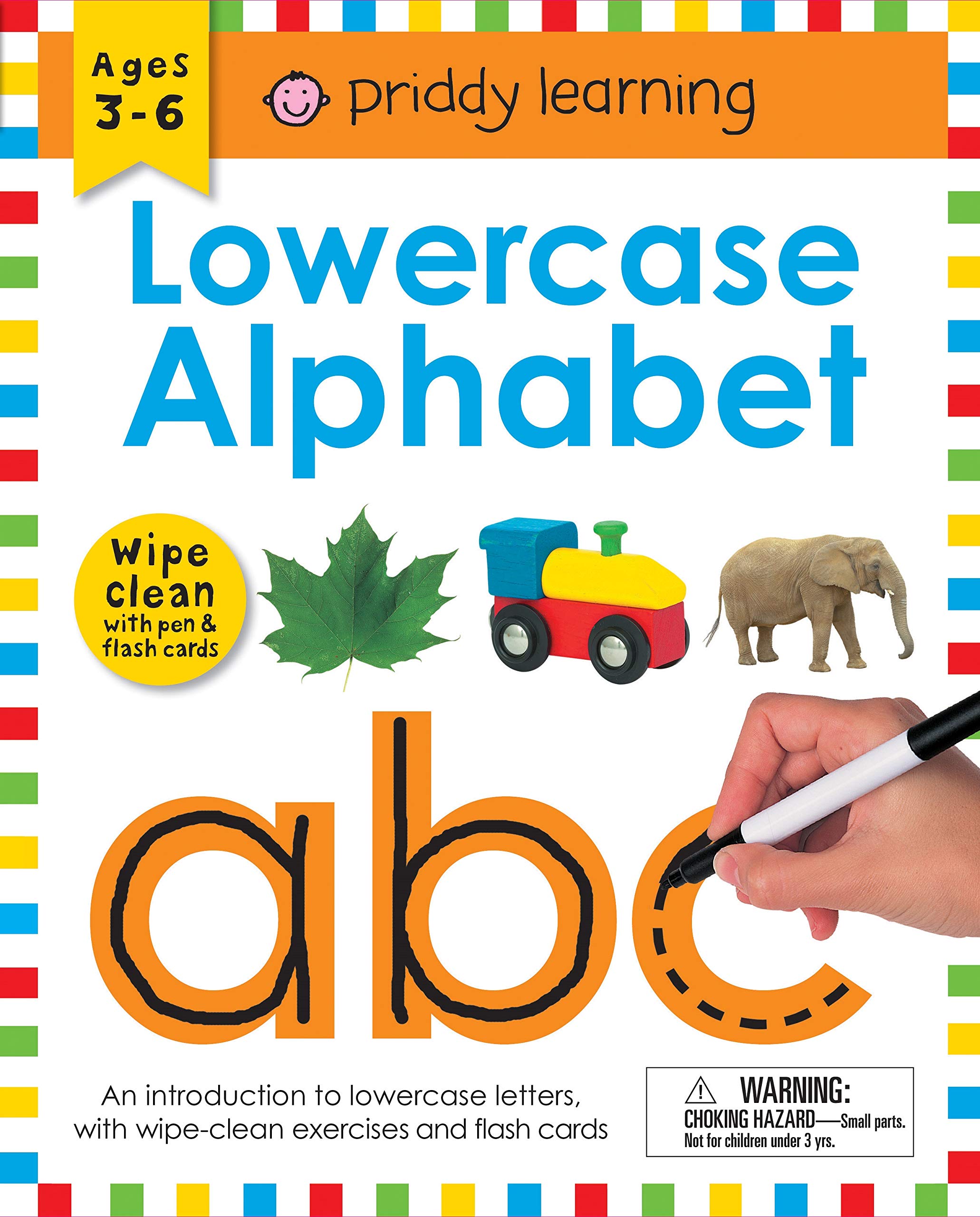Wipe Clean Workbook: Lowercase Alphabet (enclosed spiral binding): Ages 36; with pen & flash cards (Wipe Clean Learning Books)