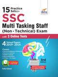 15 Practice Sets For Ssc Multi Tasking Staff (NonTechnical) Exam With 3 Online Tests 3Rd Edition