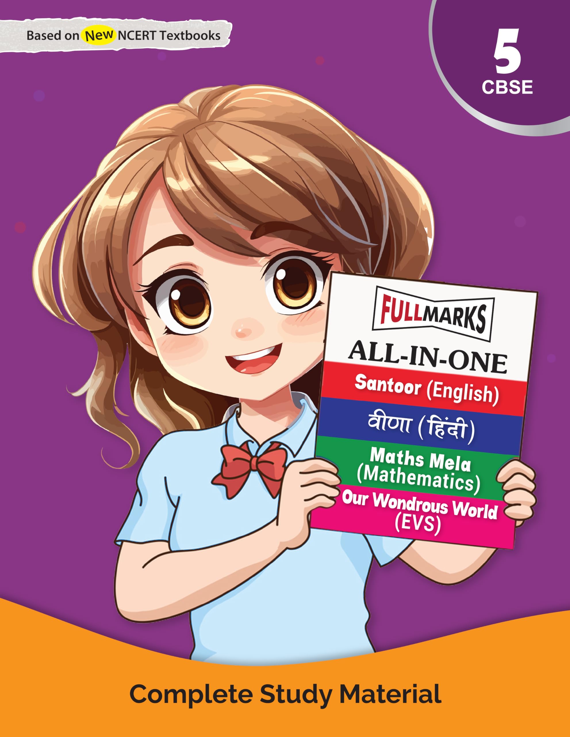(Old Edition) Full Marks AllinOne Class 5 | Complete Study Material for English, Hindi, Maths & EVS | Based on Latest NCERT Te