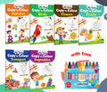 My First Copy to Colour  Alphabet, Birds, Flowers, Fruits, Transport and Vegetables with 10 WAX CRAYONS : Toddler colouring boo
