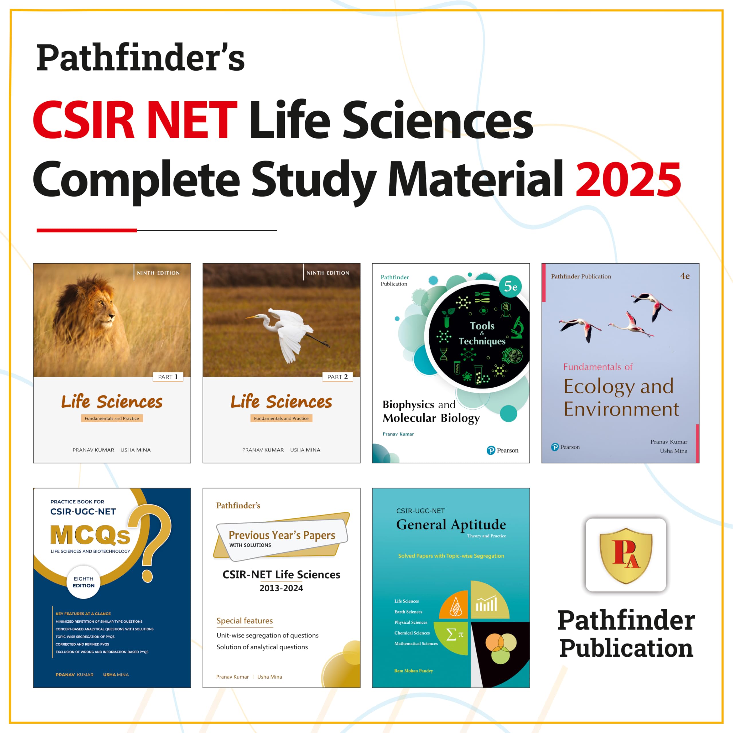 Pathfinder Academy : CsirJrfNet Life Sciences Book Combo Set With Ecology