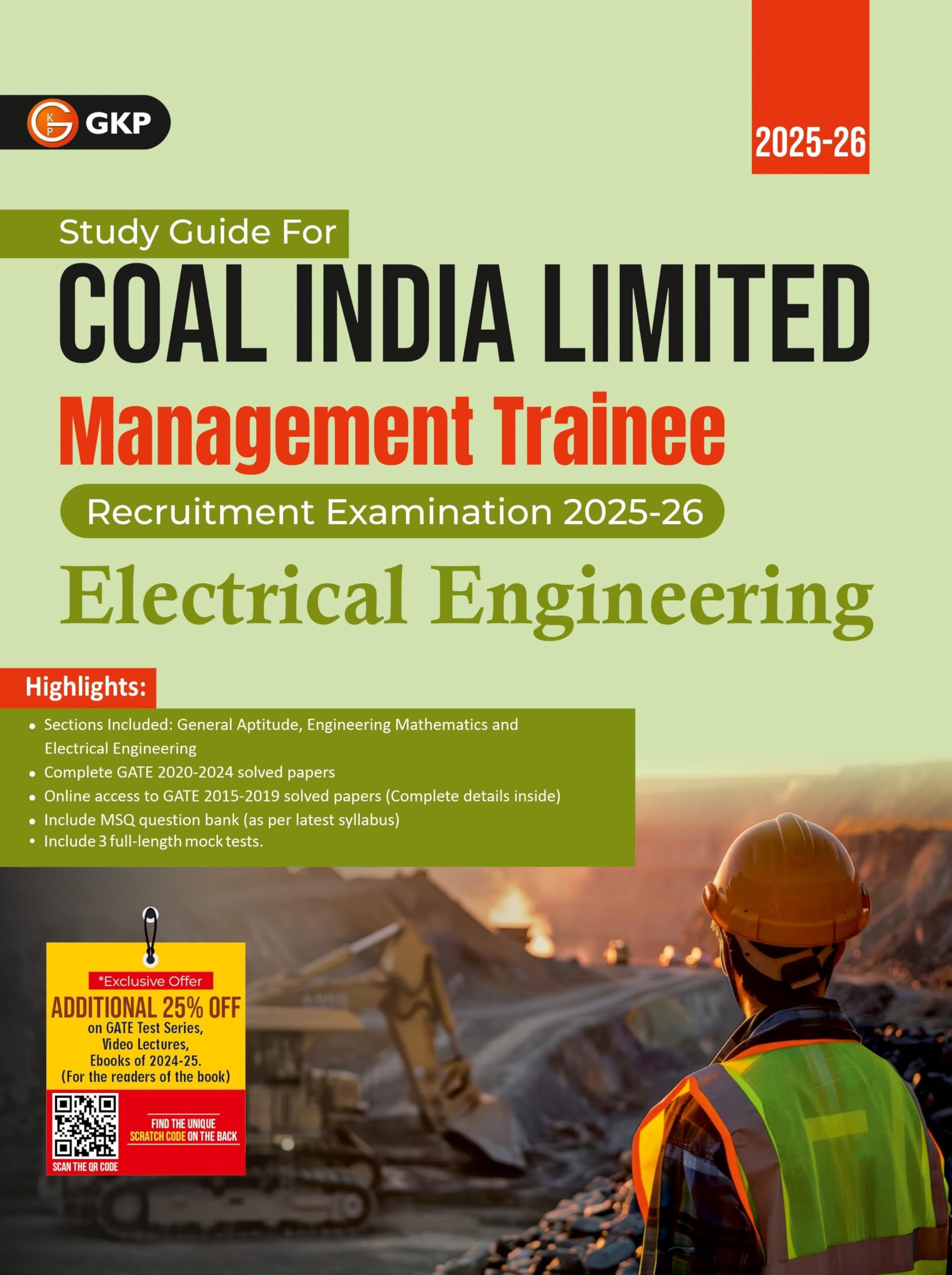 GKP Coal India Ltd. 202526 : Management Trainee  Electrical Engineering  Guide (Includes CIL 2020 Solved Paper and GATE 2021