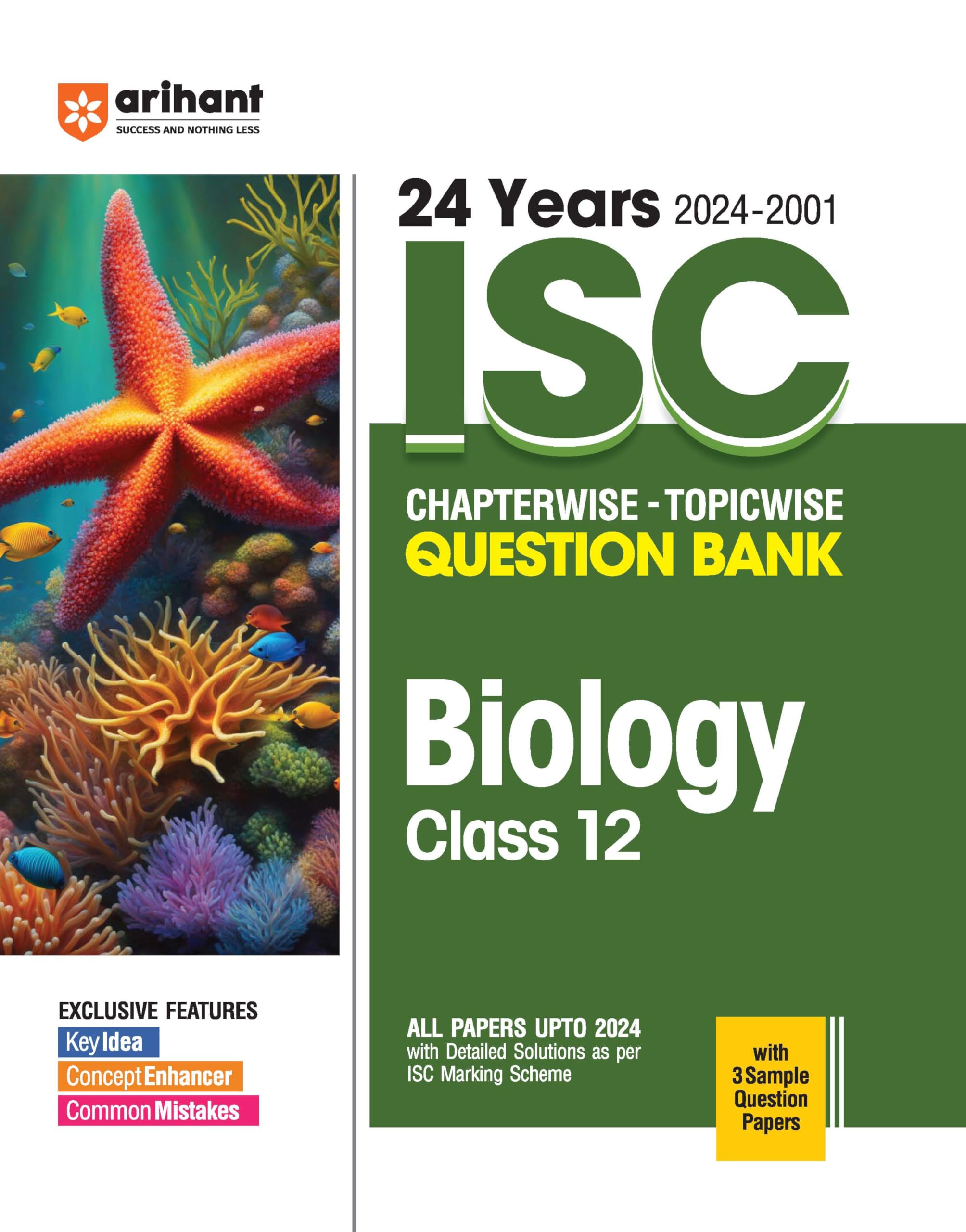 (OLD Edition) 24 Years 20242001 ISC Chapterwise Topicwise Question Bank Biology Class 12