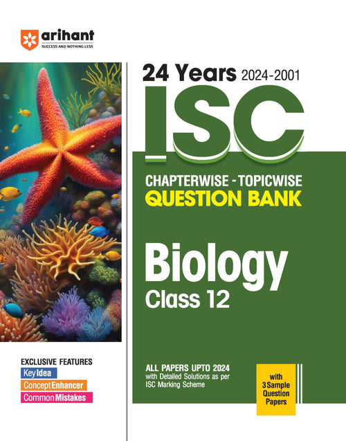(OLD Edition) 24 Years 20242001 ISC Chapterwise Topicwise Question Bank Biology Class 12