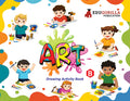 PrePrimary Art (B) Book For Kids | Practice Exercise & Colourful Illustrations For Children