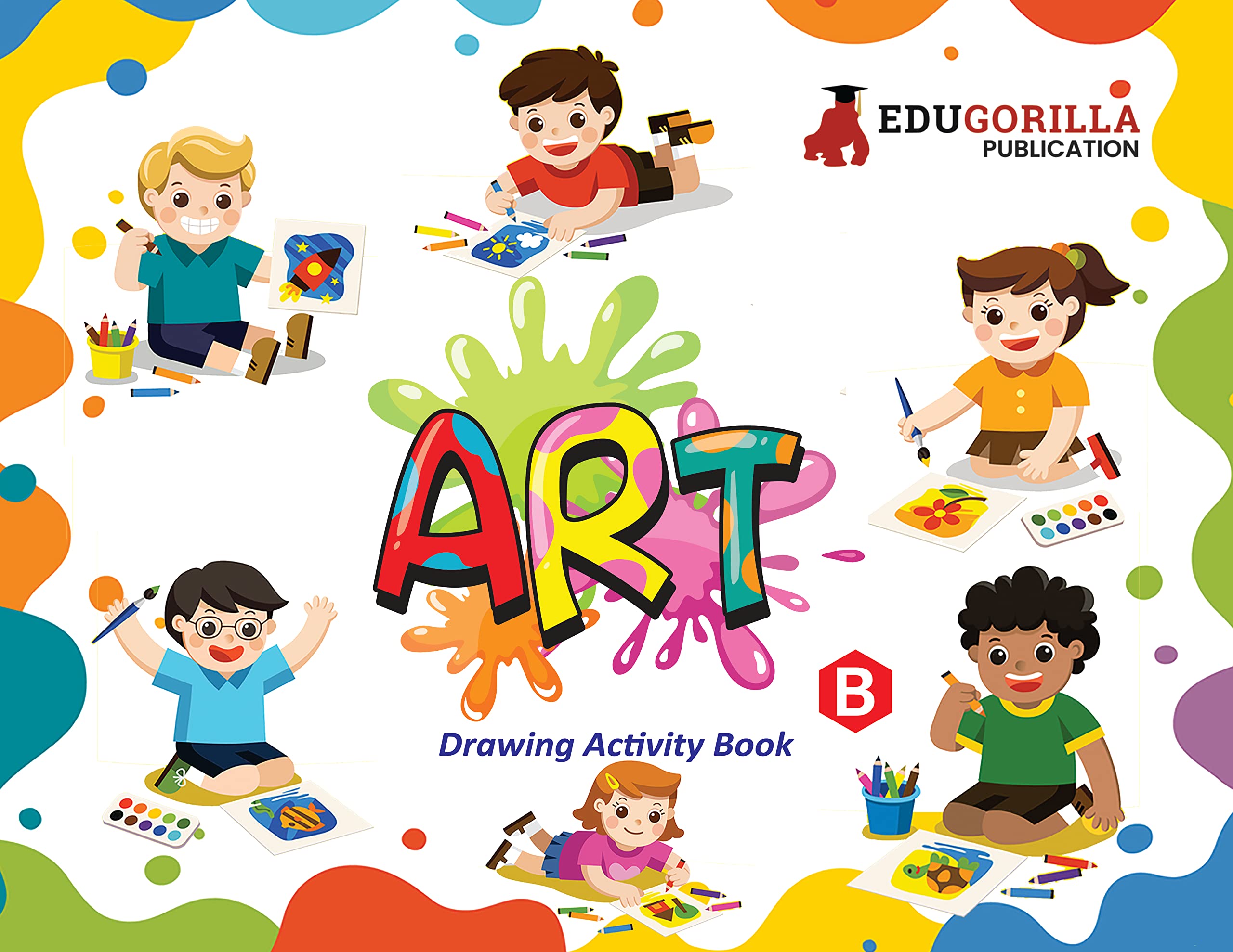 PrePrimary Art (B) Book For Kids | Practice Exercise & Colourful Illustrations For Children