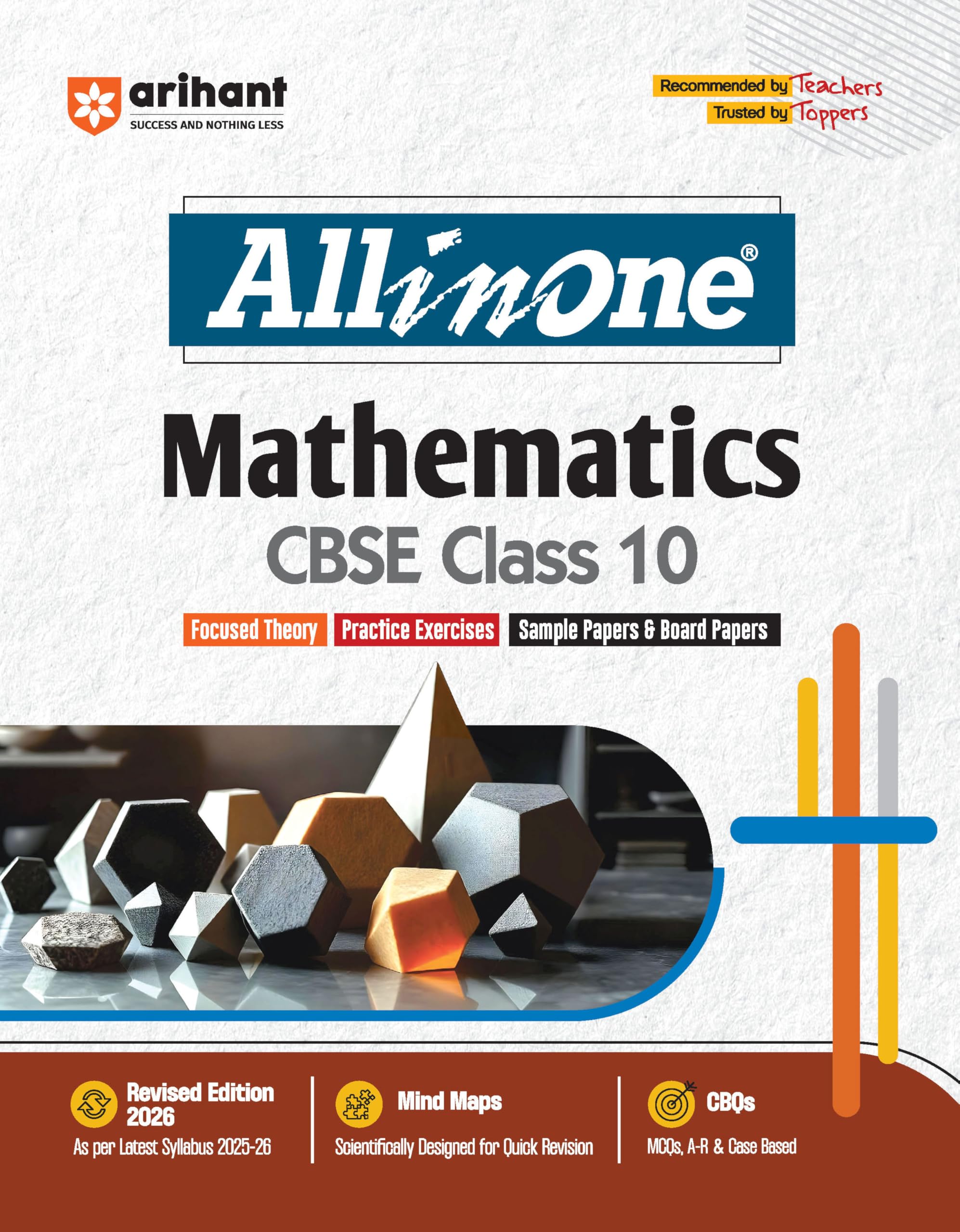 Arihant All In One Mathematics Class 10 For Cbse Exams 202526 | Revised Edition As Per Latest Syllabus | Simplified Theory, All